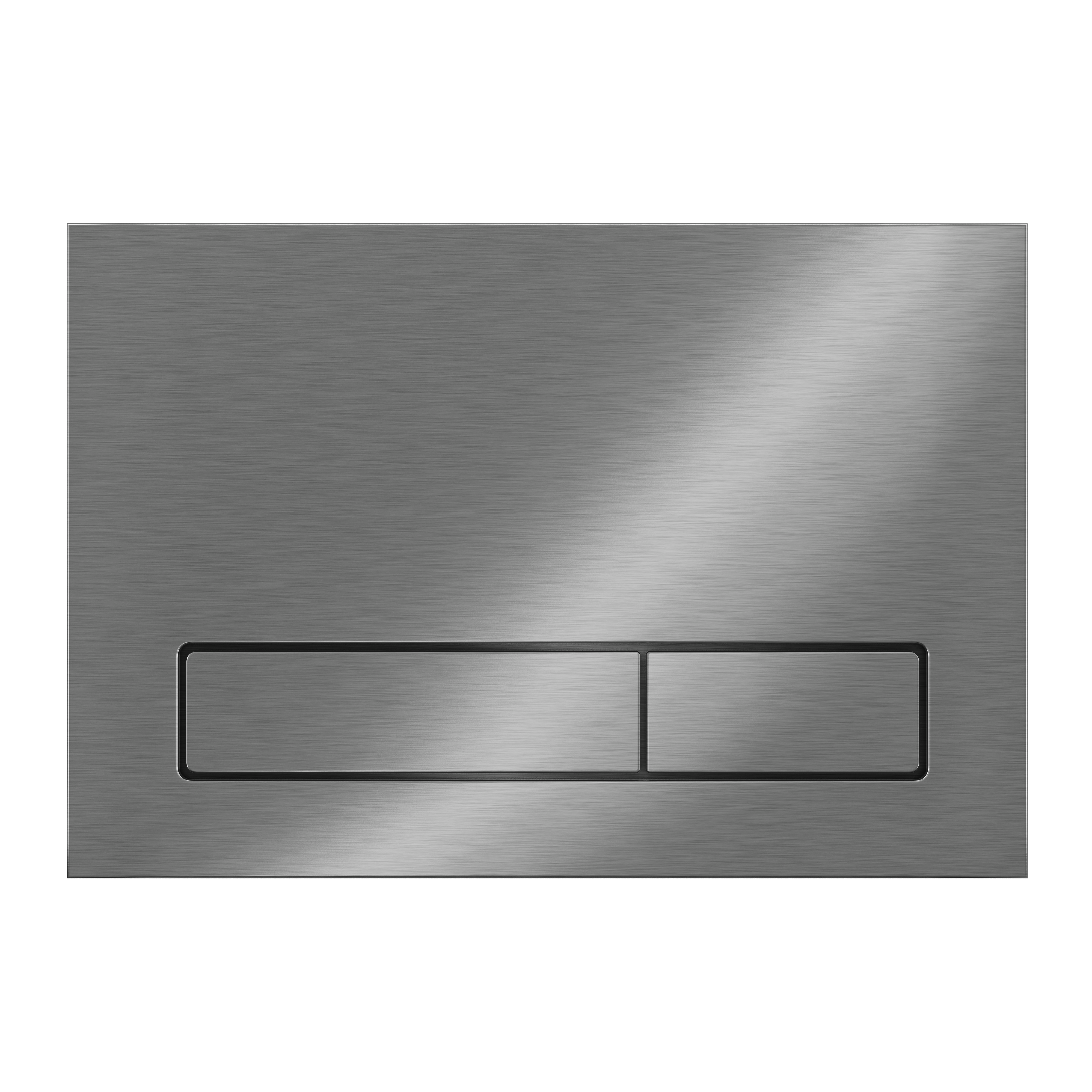 Клавиша смыва АНИ пласт для инсталляции, плоская металлическая, нержавеющая сталь, WPZ1522