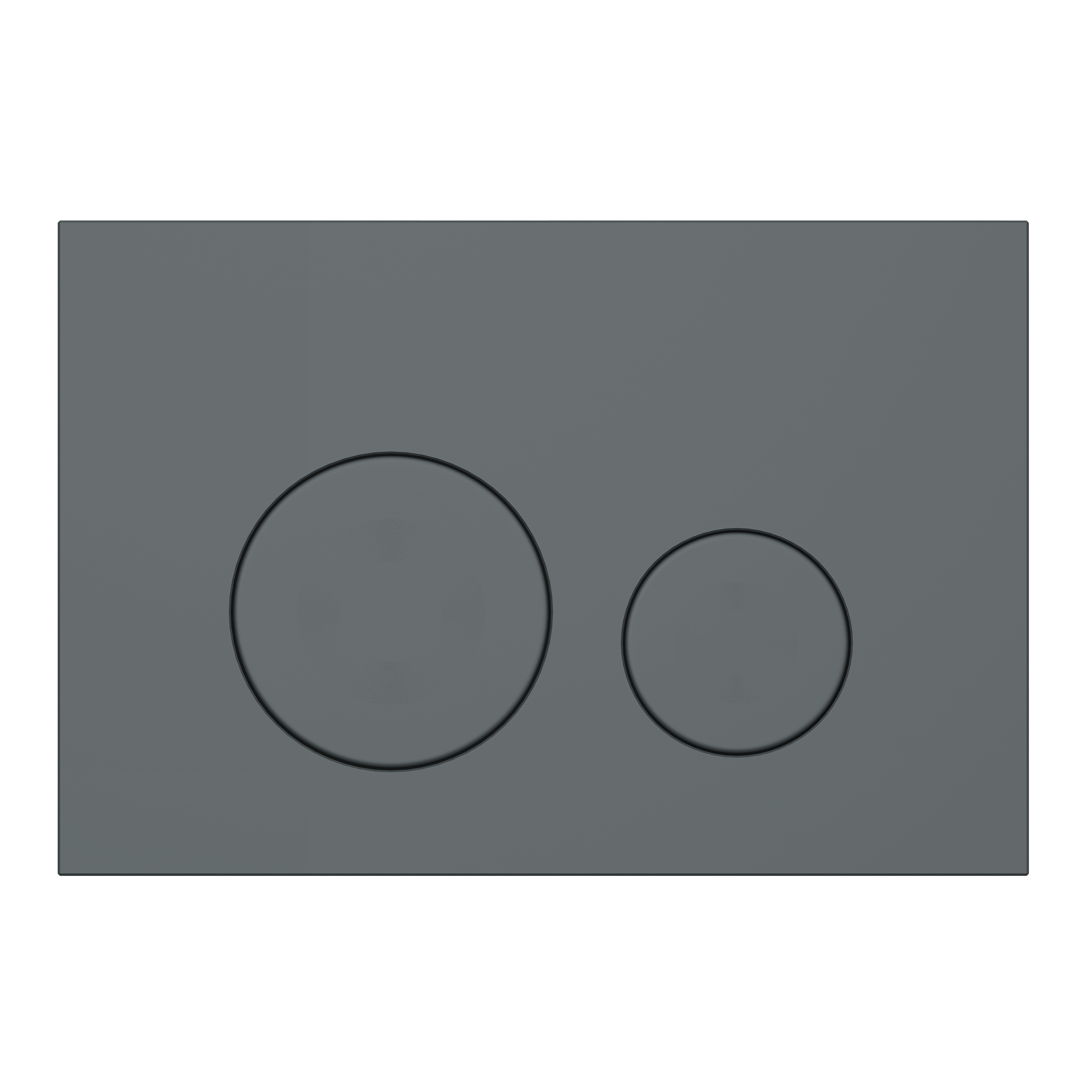 Клавиша смыва для скрытой инсталляции унитаза, АНИ Пласт, круглая, графит матовый, WP1377