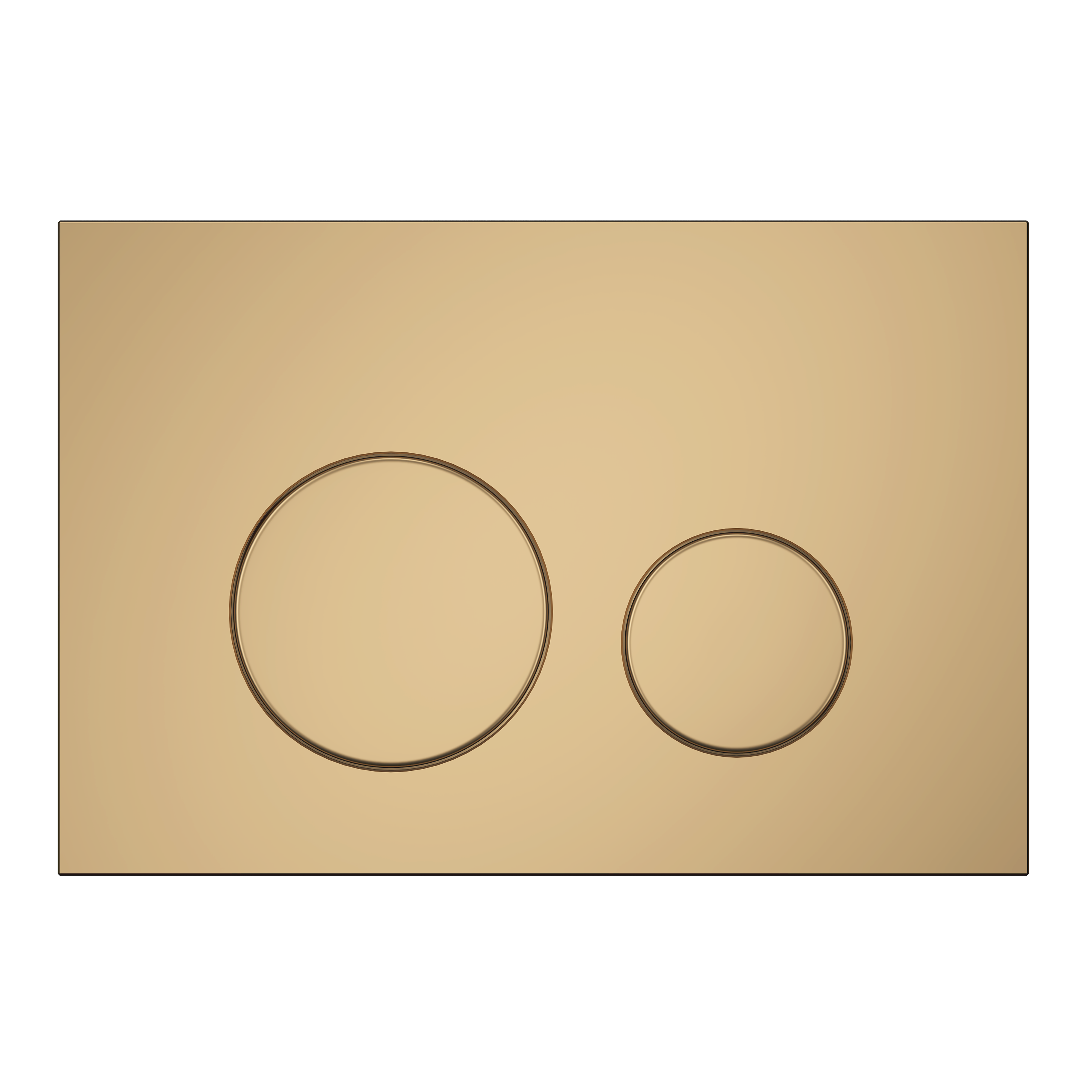 Клавиша АНИ Пласт для системы скрытой установки унитаза золото матовое, клавиша золото матовое WP1355