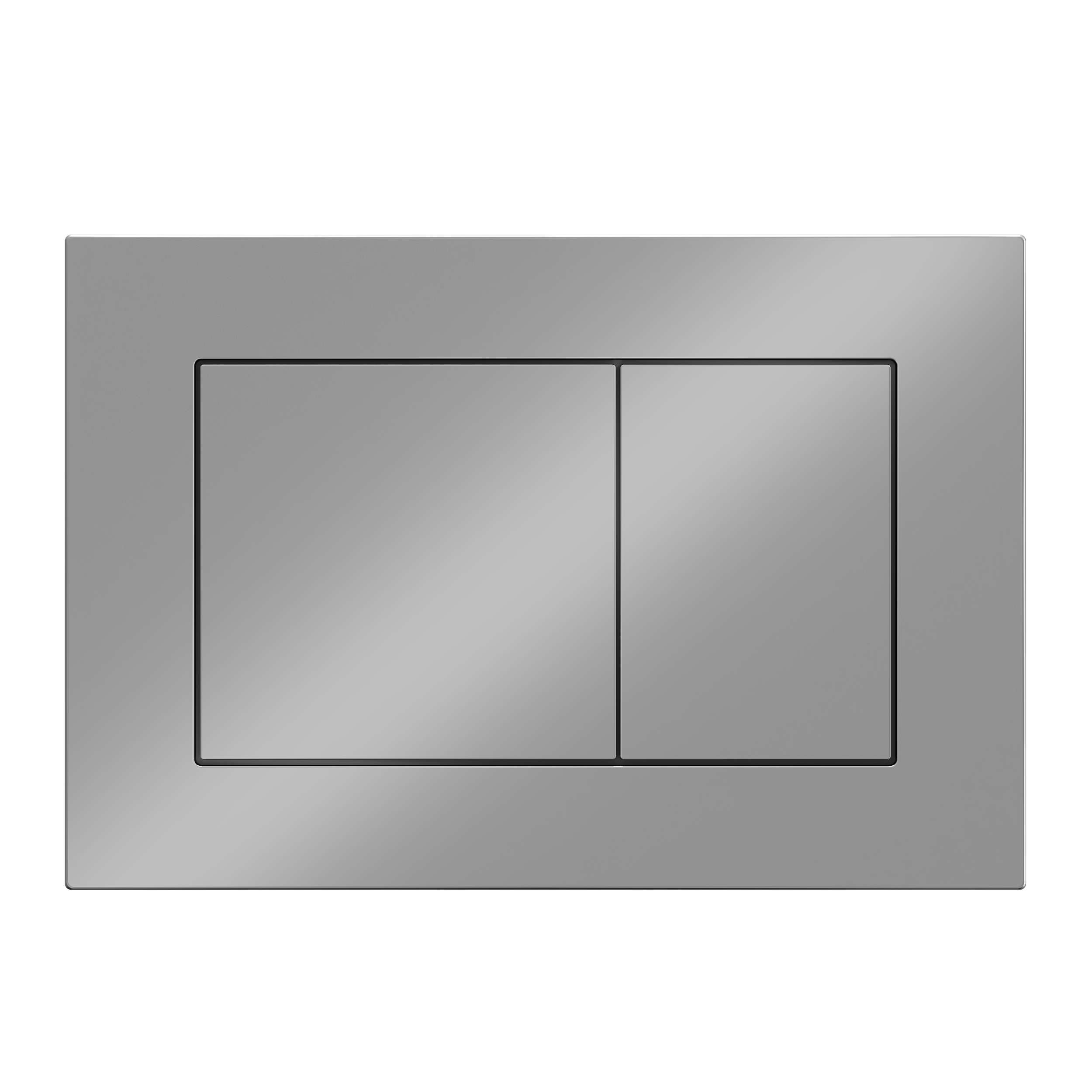 Клавиша АНИ пласт для системы скрытой установки унитаза прям. квадрат хром матовый WP1711