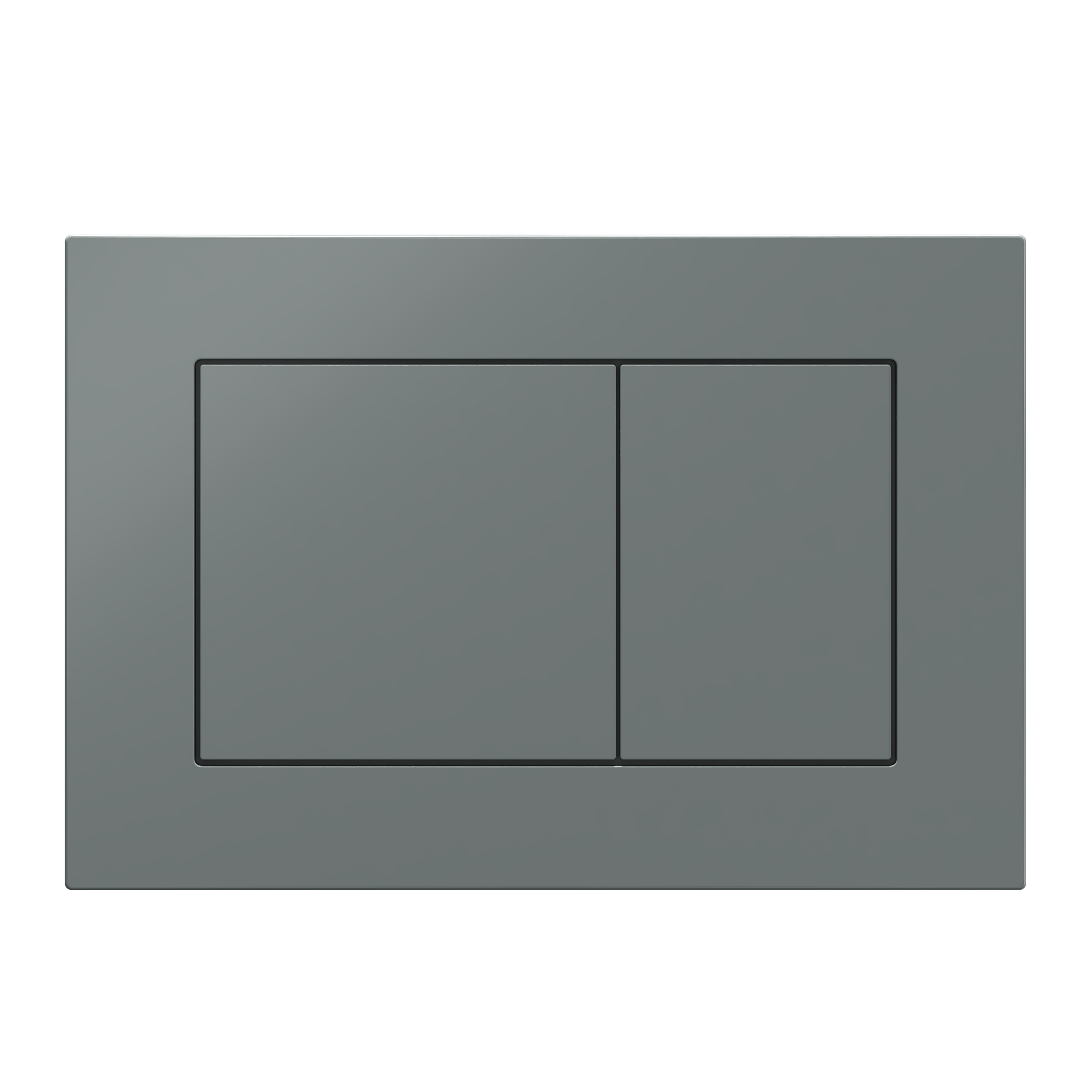 Клавиша АНИ пласт для системы скрытой установки унитаза прям. квадрат графит матовый WP1777
