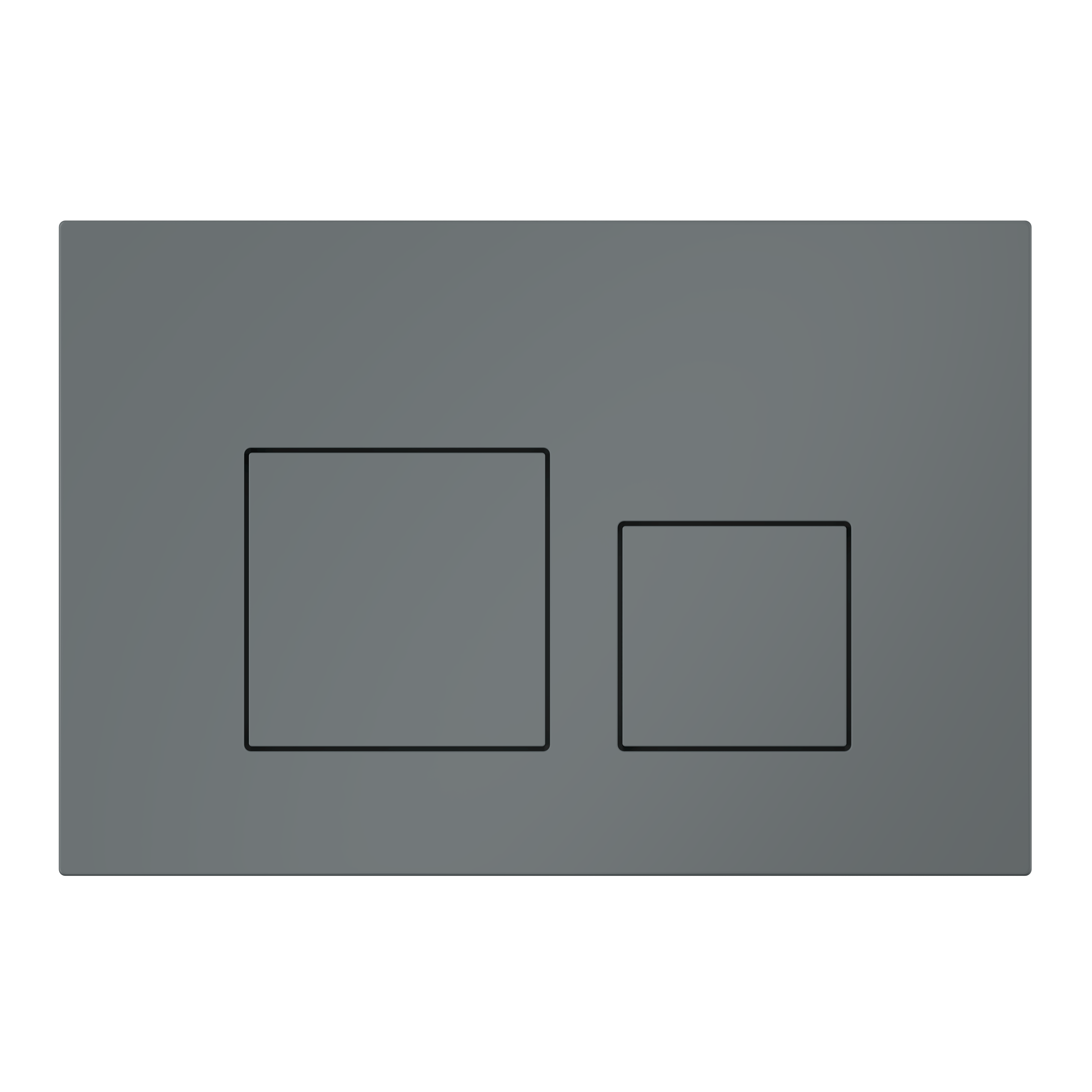 Клавиша смыва для скрытой инсталляции унитаза, АНИ Пласт, квадратная, графит матовый, WP1677