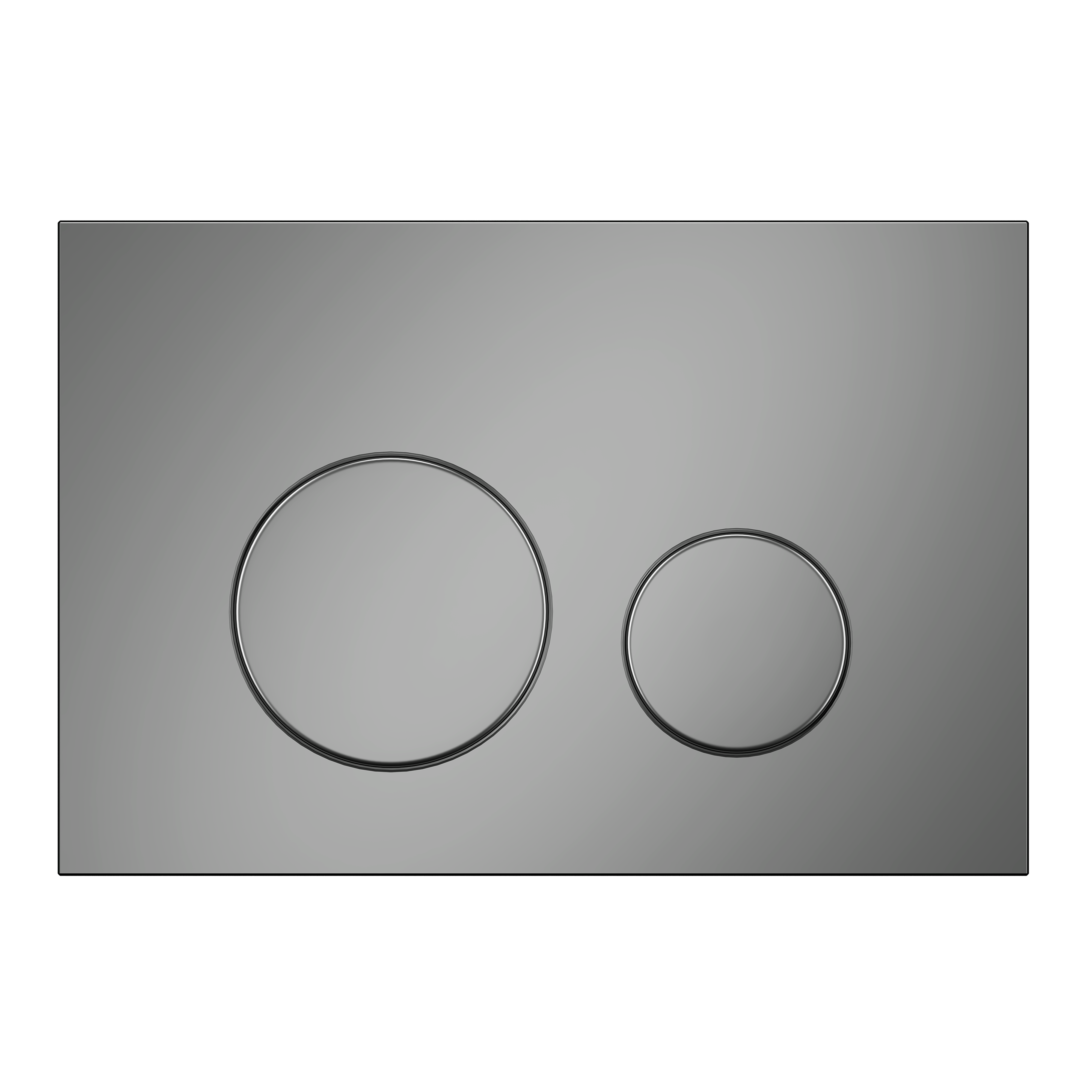 Клавиша смыва для скрытой инсталляции унитаза, АНИ Пласт, круглая, матовый хром, WP1311