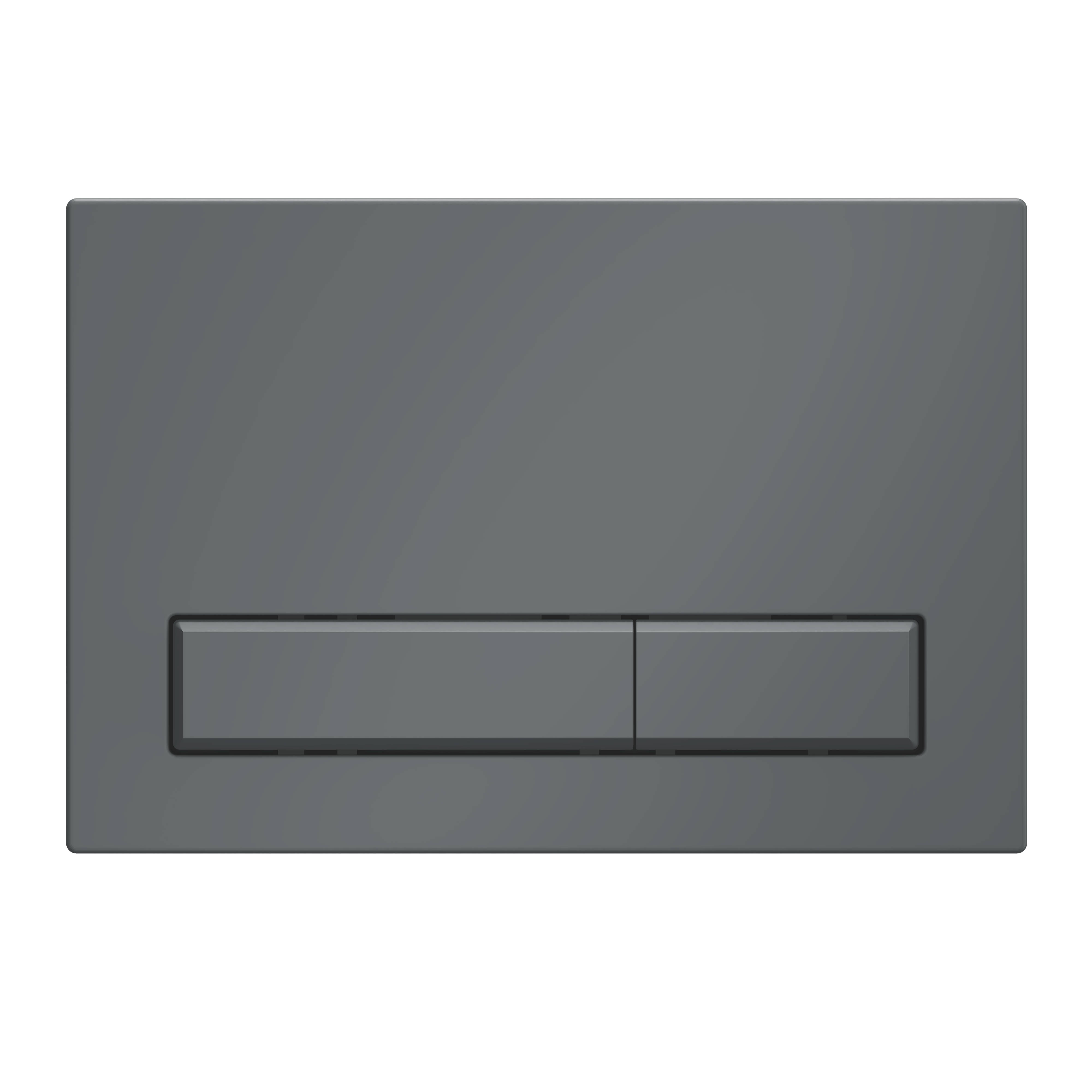 Клавиша смыва АНИ пласт WP1477 для системы скрытой установки унитаза графит матовый прямоугольная