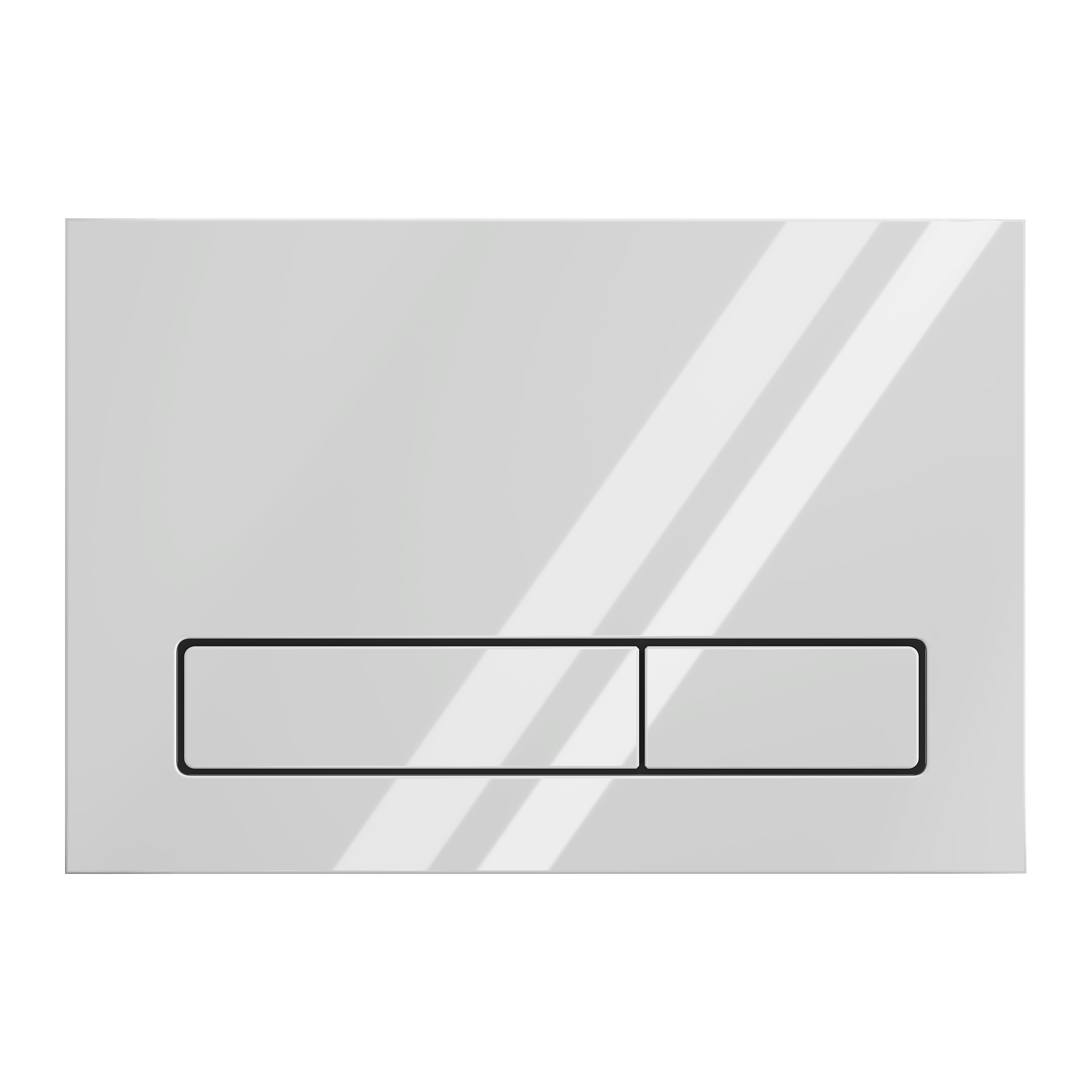 Клавиша смыва АНИ Пласт для инсталляции, плоская кнопка, белый глянец, WPG1500G