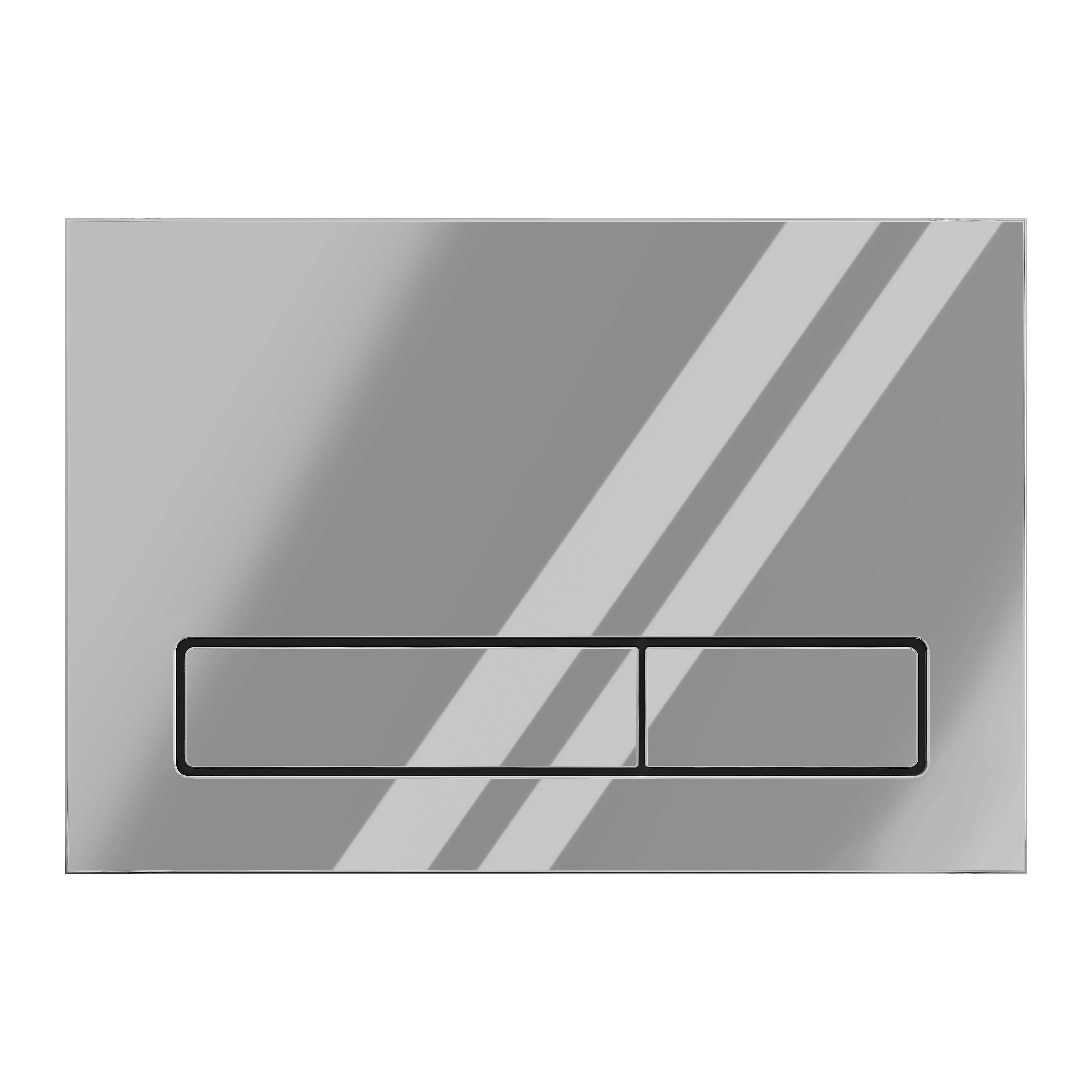 Клавиша смыва АНИ Пласт для инсталляции, плоская кнопка, хром глянец, WPG1511G