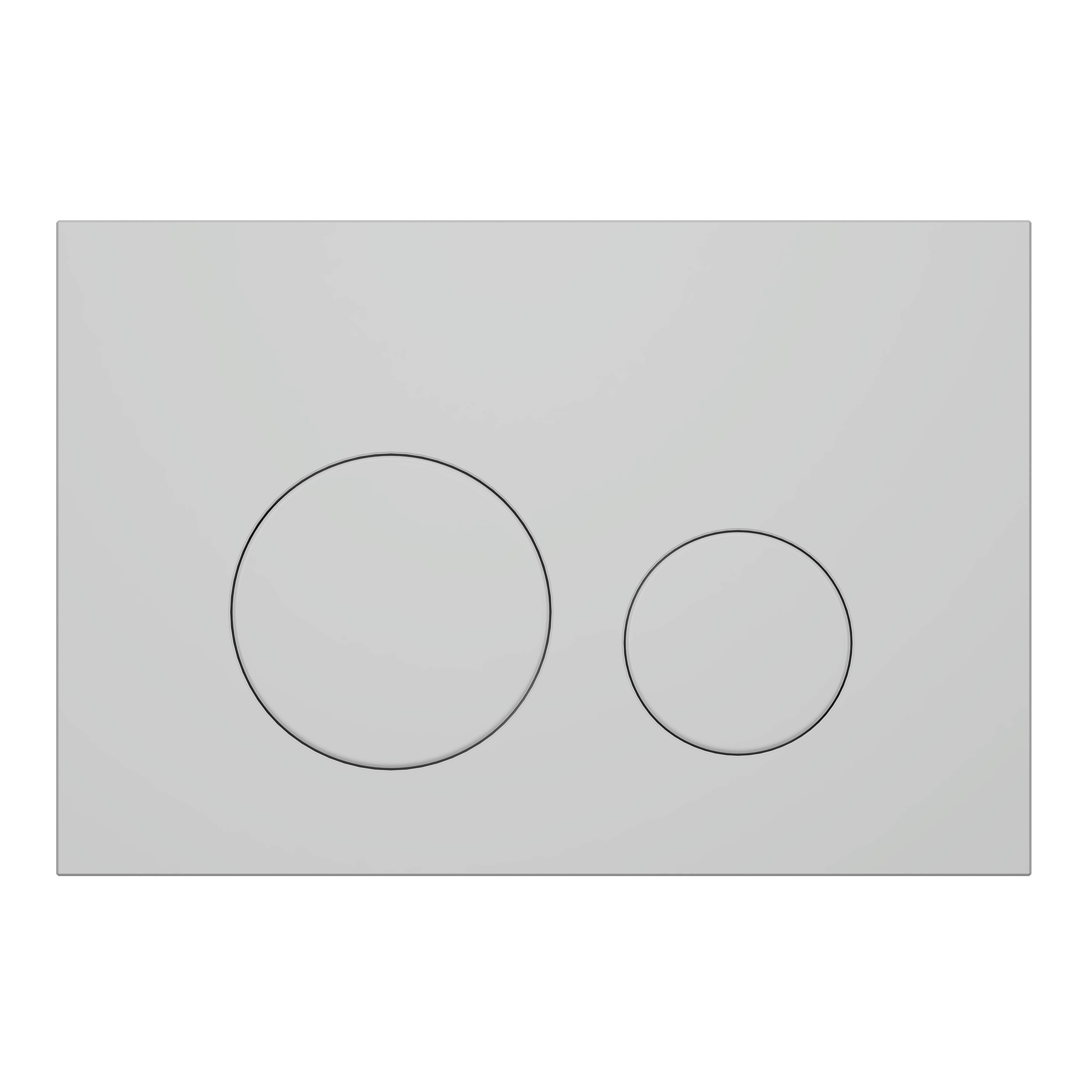 Клавиша смыва для скрытой инсталляции унитаза, АНИ Пласт, круглая, матовая белая, WP1300