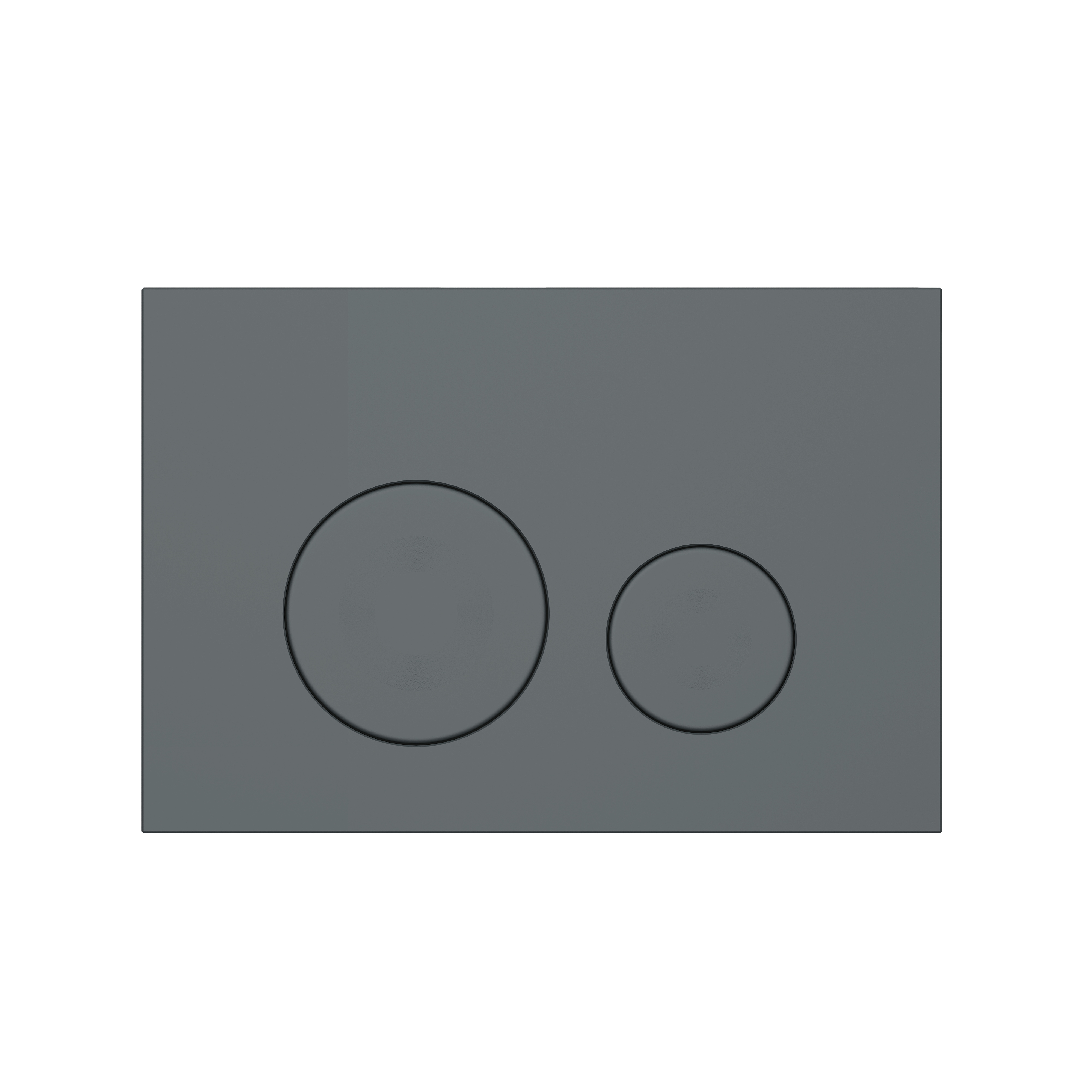 Клавиша смыва для скрытой инсталляции унитаза, АНИ Пласт, круглая, графит матовый, WP1377