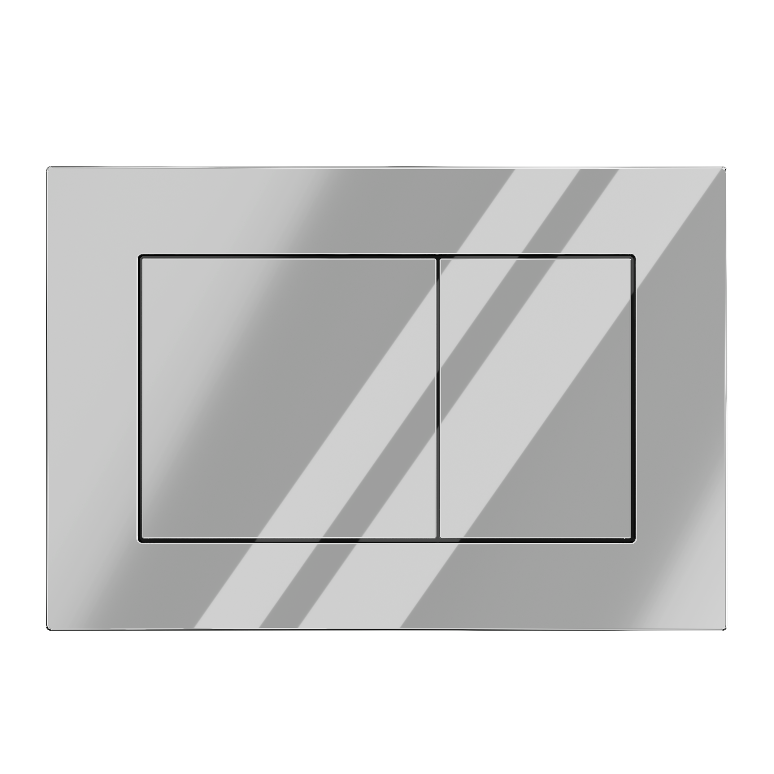 Клавиша АНИ пласт для системы скрытой установки унитаза прям. квадрат хром глянцевый WPG1711G
