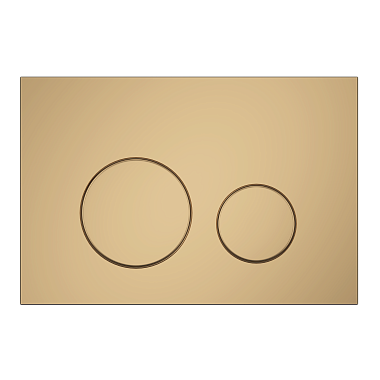 Клавиша АНИ Пласт для системы скрытой установки унитаза золото матовое, клавиша золото матовое WP1355