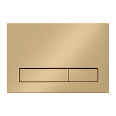 Клавиша смыва АНИ Пласт для инсталляции, плоская кнопка, матовое золото, WP1555