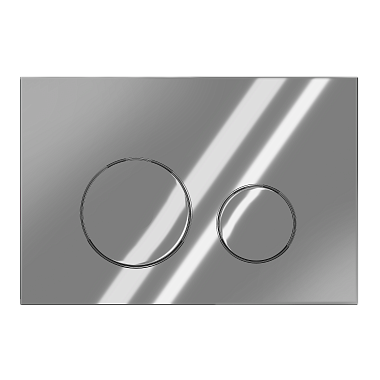 Клавиша смыва АНИ Пласт WPG1311G для инсталляции глянцевый хром круглая (старый артикул WP1310)