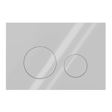 Клавиша смыва АНИ Пласт WPG1300G для инсталляции белая глянцевая круглая (старый артикул WP1300)