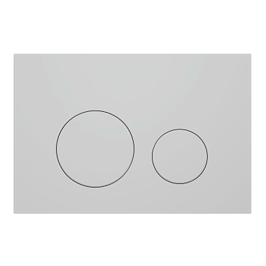 Клавиша смыва для скрытой инсталляции унитаза, АНИ Пласт, круглая, матовая белая, WP1300