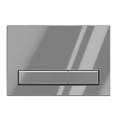 Клавиша смыва АНИ Пласт WPG1411G для инсталляции глянцевый хром прямоугольная (старый артикул  WP1410)