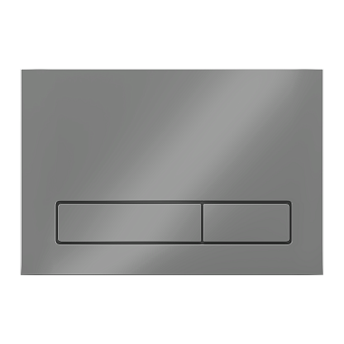 Клавиша смыва АНИ Пласт для инсталляции, плоская кнопка, матовый хром, WP1511