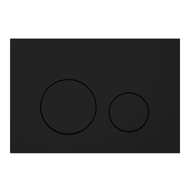 Клавиша смыва АНИ Пласт WP1333 для инсталляции матовая черная круглая (старый артикул WP1330)